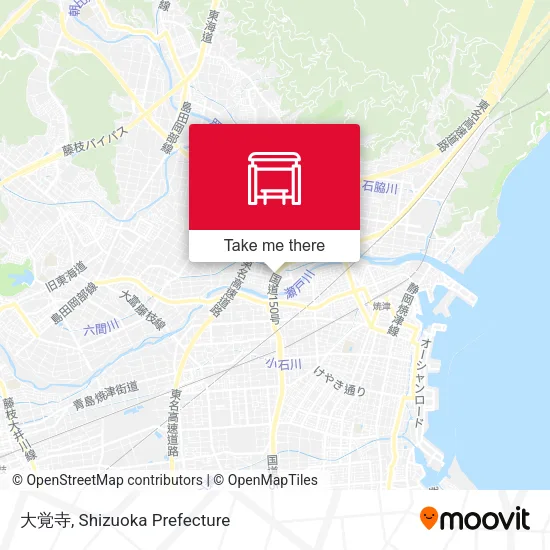 大覚寺 map