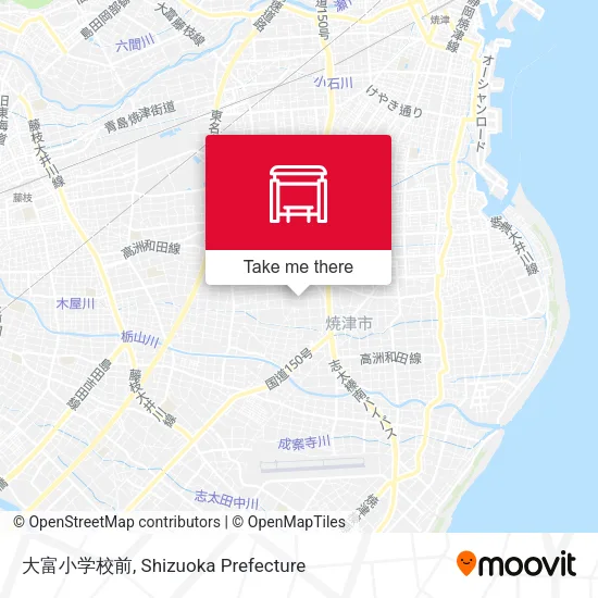 大富小学校前 map