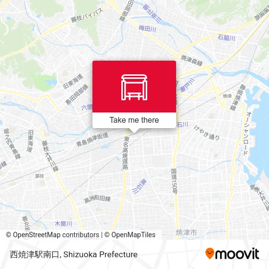 West Yaizu Station South Exit map