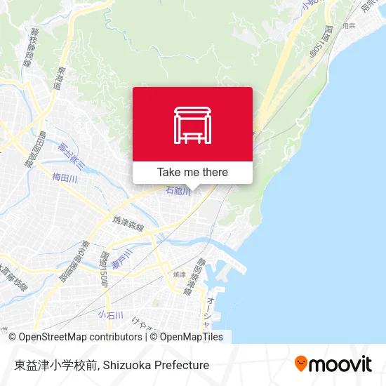 東益津小学校前 map