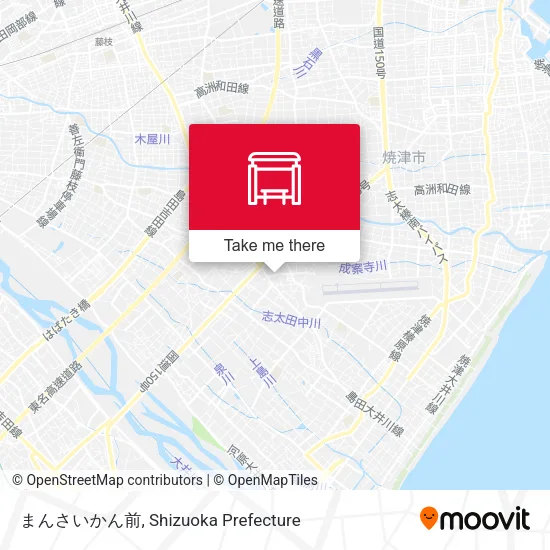 まんさいかん前 map