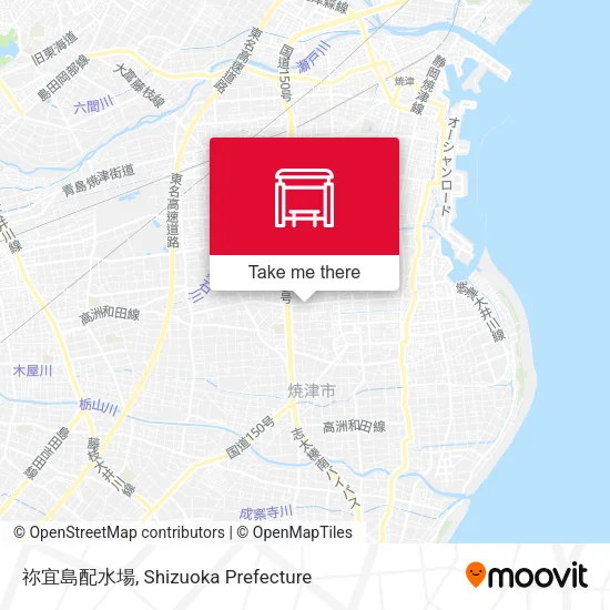 祢宜島配水場 map