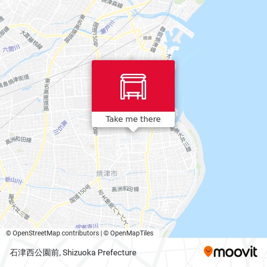 石津西公園前 map
