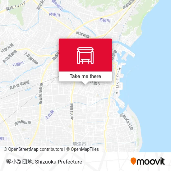 竪小路団地 map