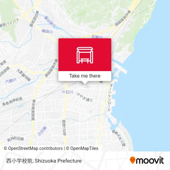 西小学校前 map