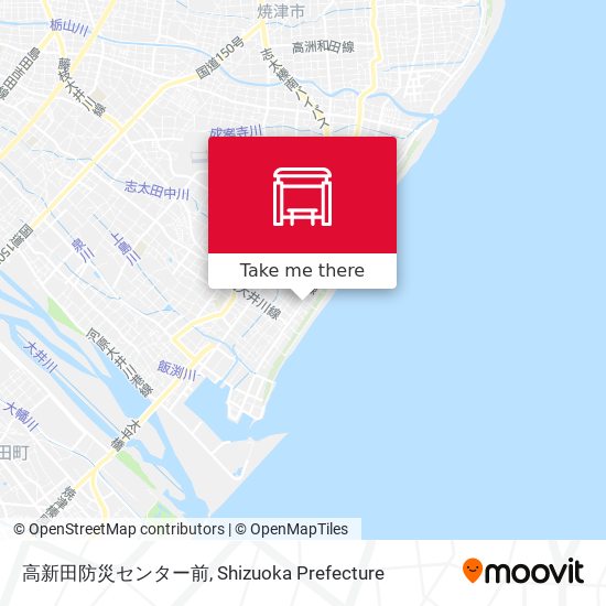 高新田防災センター前 map