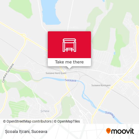 Școala Ițcani map