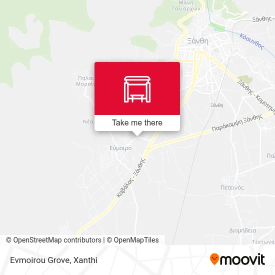 Evmoirou Grove map