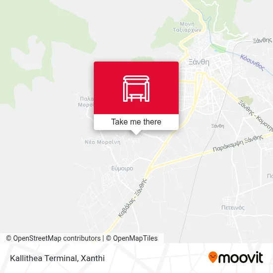 Kallithea Terminal map