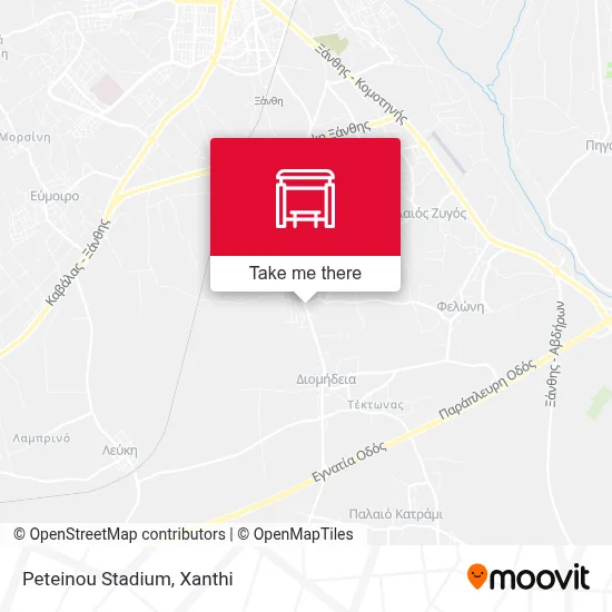 Peteinou Stadium map