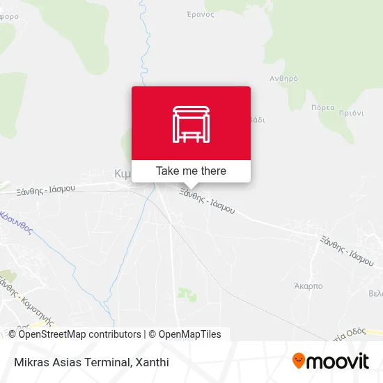 Mikras Asias Terminal map