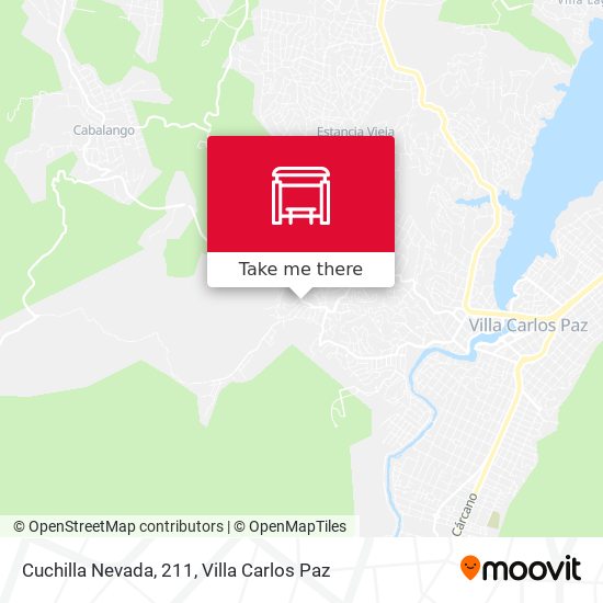 Cuchilla Nevada, 211 map