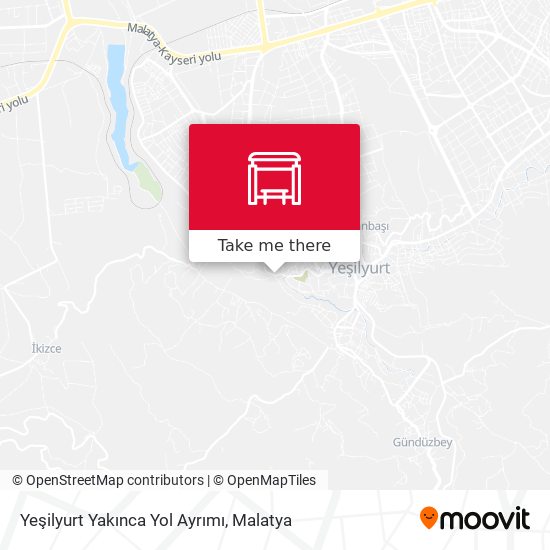 Yeşilyurt Yakınca Yol Ayrımı map