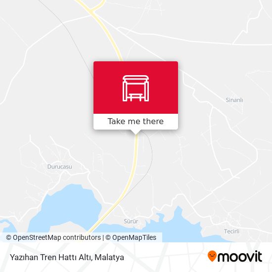Yazıhan Tren Hattı Altı map