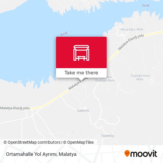 Ortamahalle Yol Ayrımı map