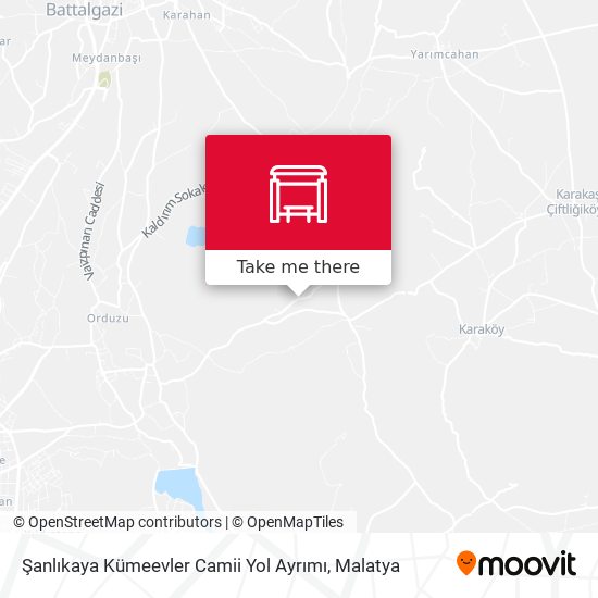 Şanlıkaya Kümeevler Camii Yol Ayrımı map