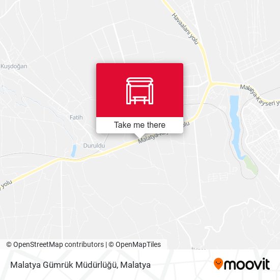Malatya Gümrük Müdürlüğü map