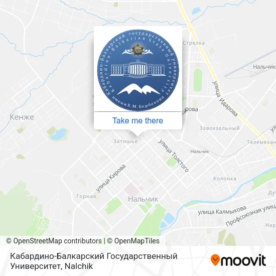 Кабардино-Балкарский Государственный Университет map
