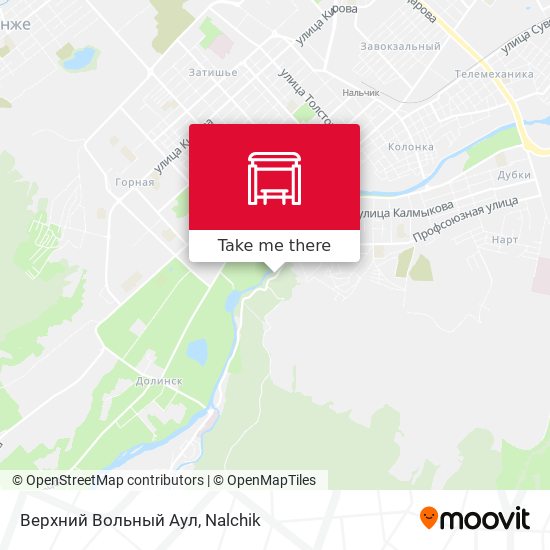 Верхний Вольный Аул map