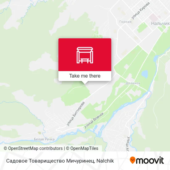 Садовое Товарищество Мичуринец map