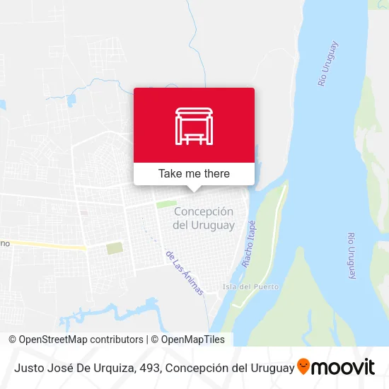 Mapa de Justo José De Urquiza, 493