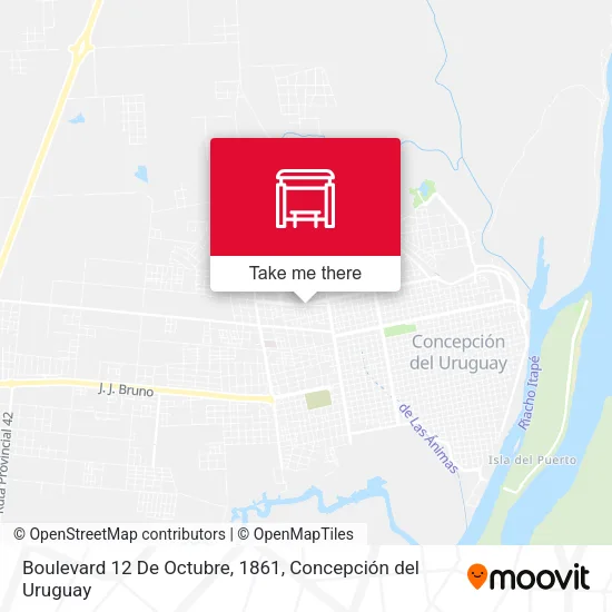 Mapa de Boulevard 12 De Octubre, 1861