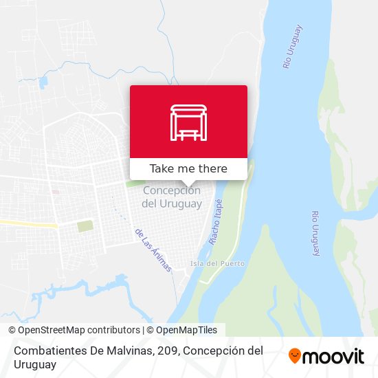 Mapa de Combatientes De Malvinas, 209