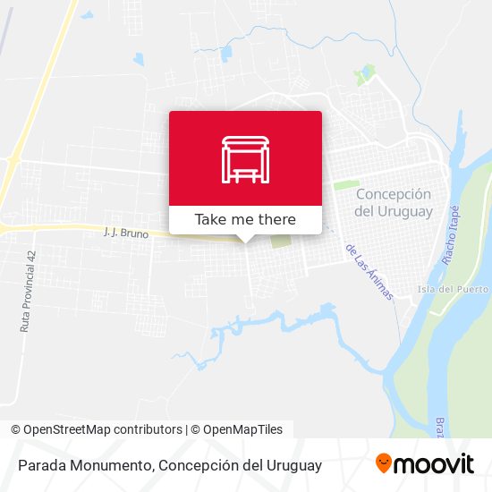 Parada Monumento map