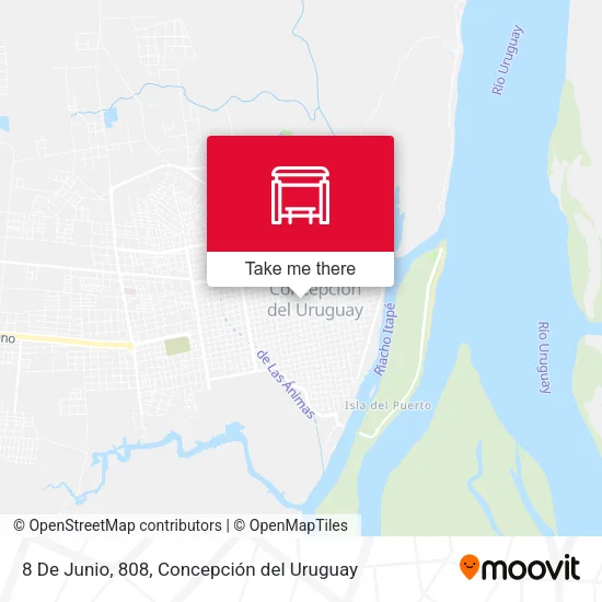 8 De Junio, 808 map