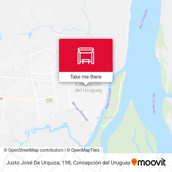 Mapa de Justo José De Urquiza, 198