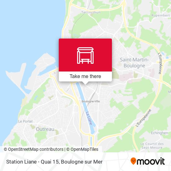 Mapa Station Liane - Quai 15