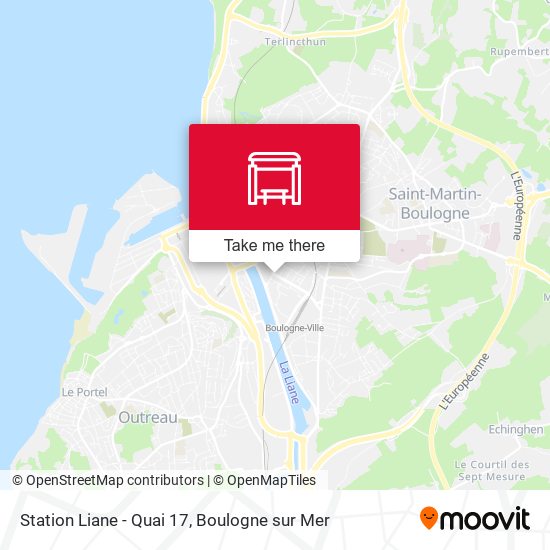 Station Liane - Quai 17 map
