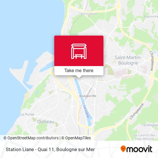 Station Liane - Quai 11 map