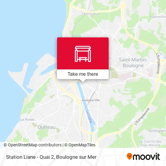 Station Liane - Quai 2 map