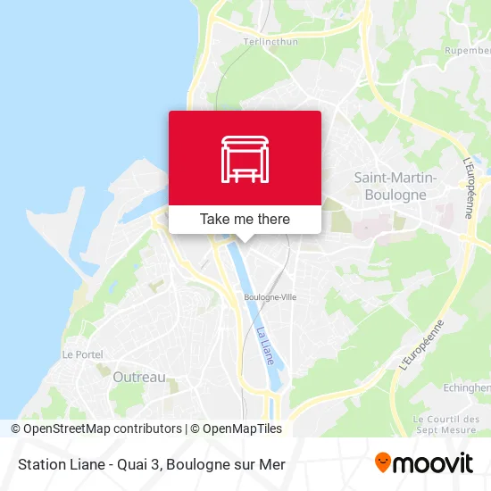 Station Liane - Quai 3 map