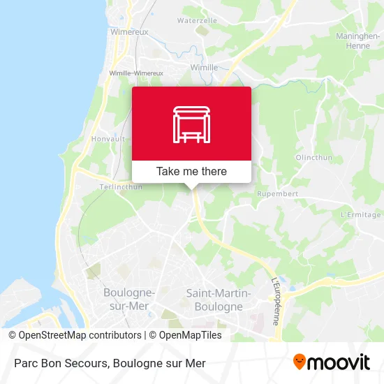 Parc Bon Secours map