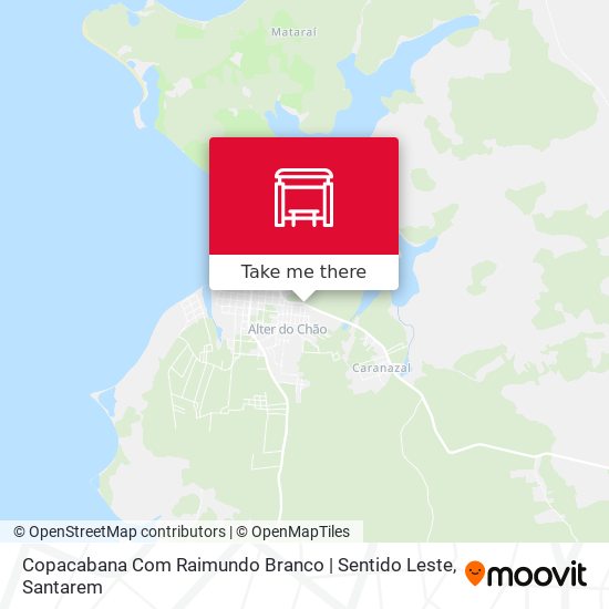 Mapa Copacabana Com Raimundo Branco | Sentido Leste