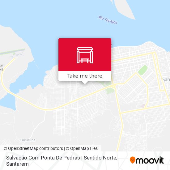 Mapa Salvação Com Ponta De Pedras | Sentido Norte