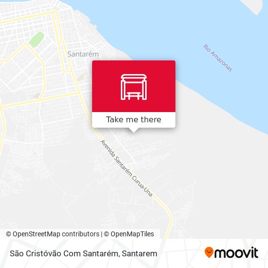 São Cristóvão Com Santarém map