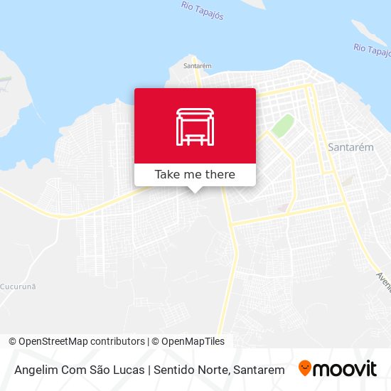 Mapa Angelim Com São Lucas | Sentido Norte