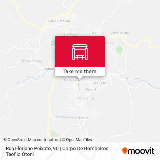 Mapa Rua Floriano Peixoto, 90 | Corpo De Bombeiros