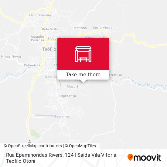 Rua Epaminondas Rivers, 124 | Saída Vila Vitória map