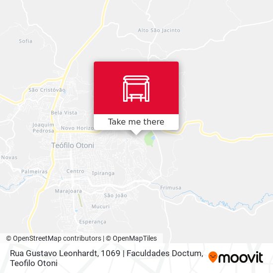 Mapa Rua Gustavo Leonhardt, 1069 | Faculdades Doctum