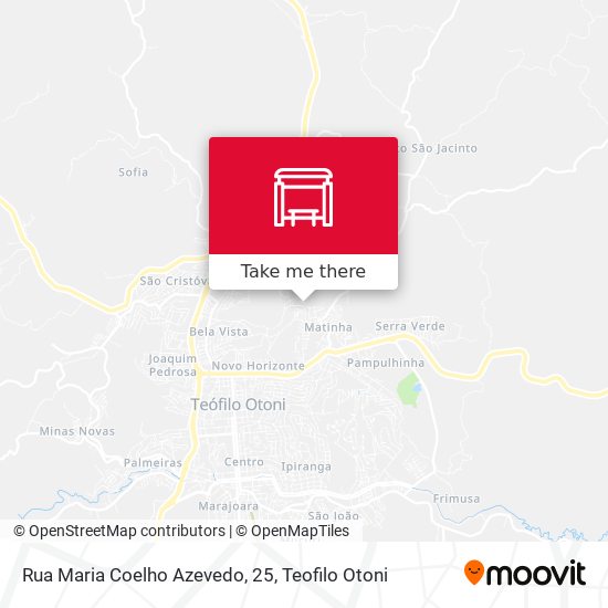 Mapa Rua Maria Coelho Azevedo, 25