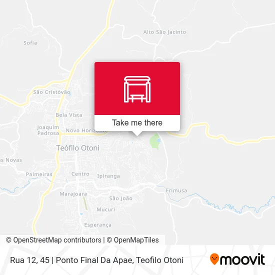 Rua 12, 45 | Ponto Final Da Apae map