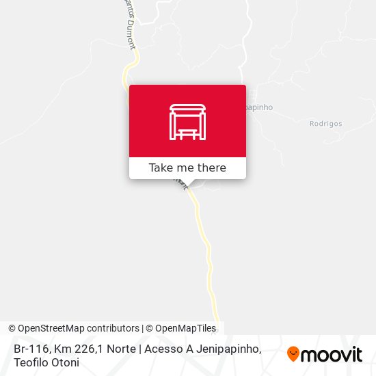 Mapa Br-116, Km 226,1 Norte | Acesso A Jenipapinho