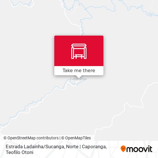 Estrada Ladainha / Sucanga, Norte | Caporanga map