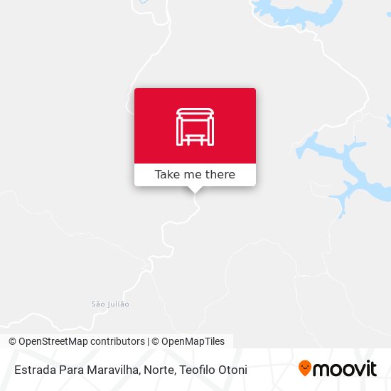 Estrada Para Maravilha, Norte map