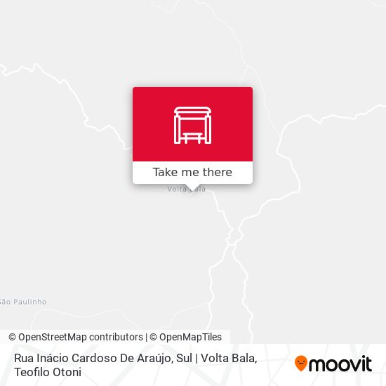 Rua Inácio Cardoso De Araújo, Sul | Volta Bala map