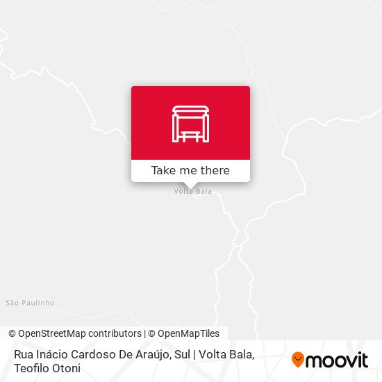 Rua Inácio Cardoso De Araújo, Sul | Volta Bala map